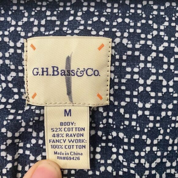 G.H. Bass&Co Blue blouse - Picture 5 of 7